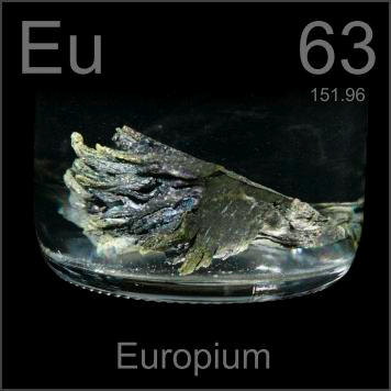 Europium (Eu) Sejarah, Sifat dan Kegunaan
