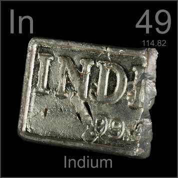 Indium (In) Pengertian, Sejarah, Sifat dan Kegunaan