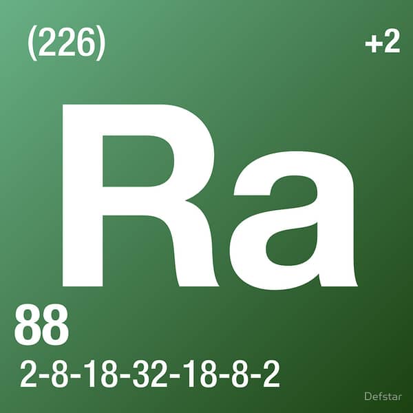 Radium (Ra) : Penjelasan Unsur, Sifat dan Kegunaan