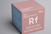 Rutherfordium (Rf) : Penjelasan Unsur, Manfaat dan Kegunaan