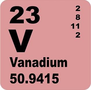 Vanadium (V) : Sejarah, Kegunaan Dan Bahaya